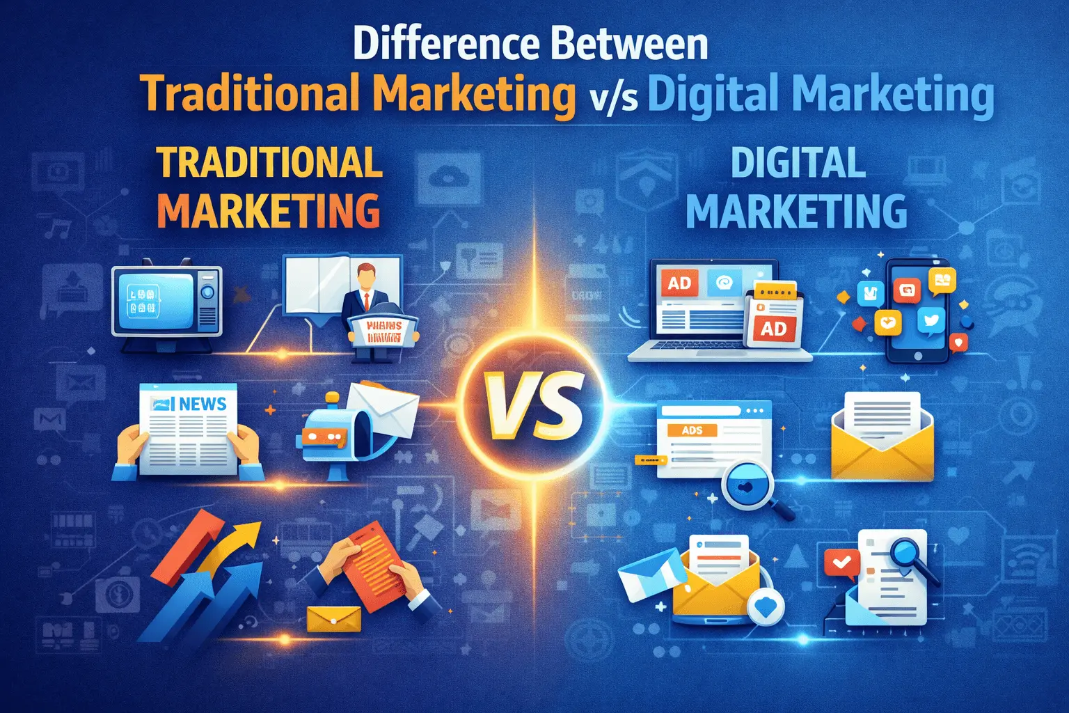 Traditional Marketing Vs Digital Marketing